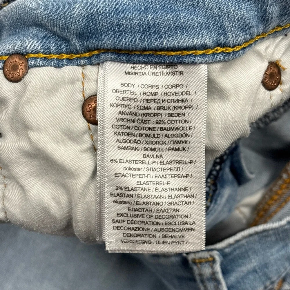Polo Ralph Lauren Eldridge Skinny Jeans Boys 18 Light Wash Blue Denim 10830